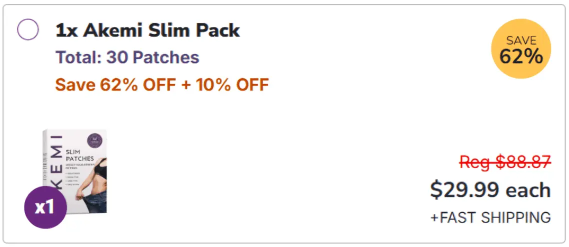 Akemi Slim Patch offer price