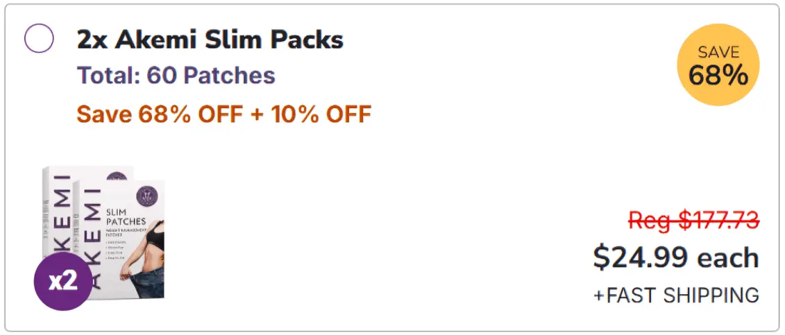Akemi Slim Patch offer price