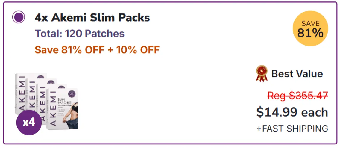 Akemi Slim Patch offer price